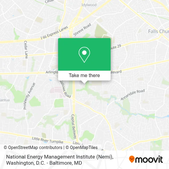National Energy Management Institute (Nemi) map