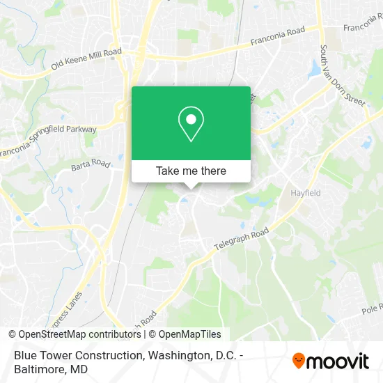 Blue Tower Construction map