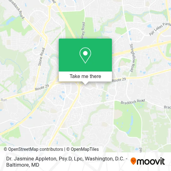 Dr. Jasmine Appleton, Psy.D, Lpc map