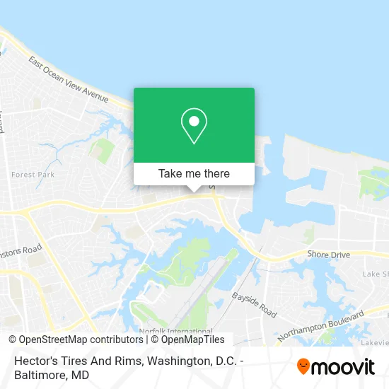 Hector's Tires And Rims map