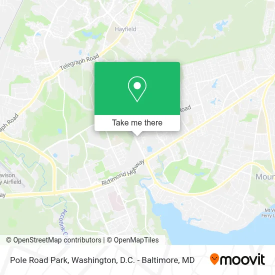 Pole Road Park map