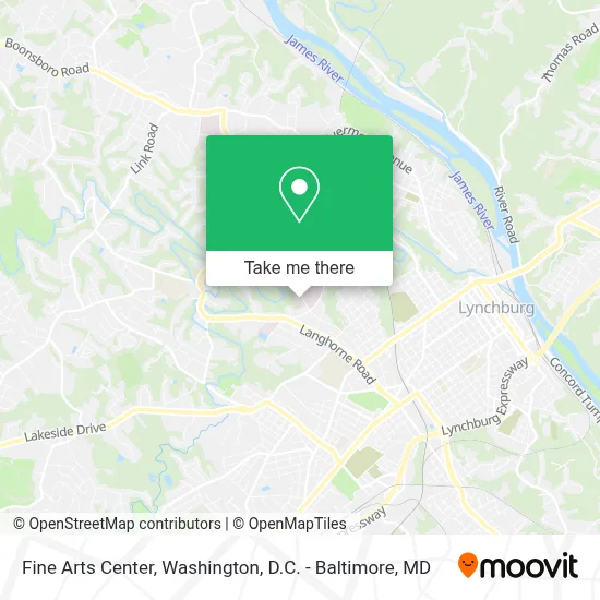 Fine Arts Center map