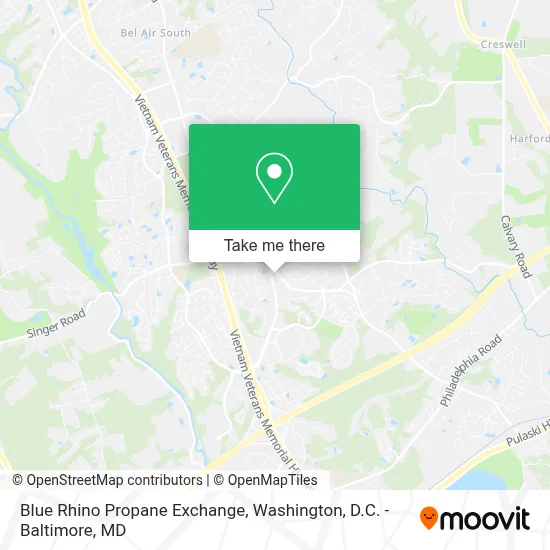 Blue Rhino Propane Exchange map