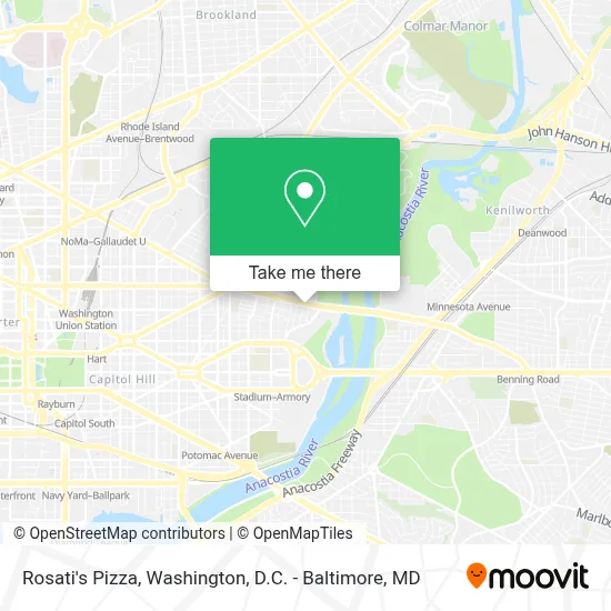 Rosati's Pizza map
