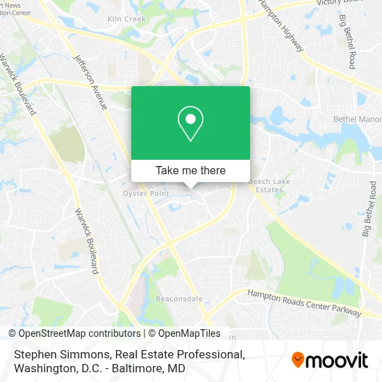 Stephen Simmons, Real Estate Professional map