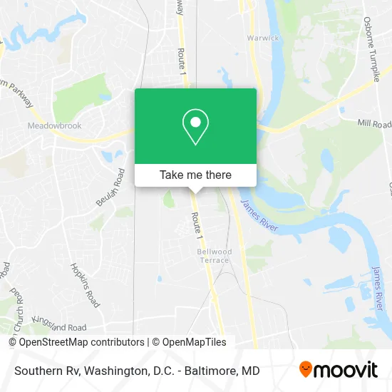 Southern Rv map
