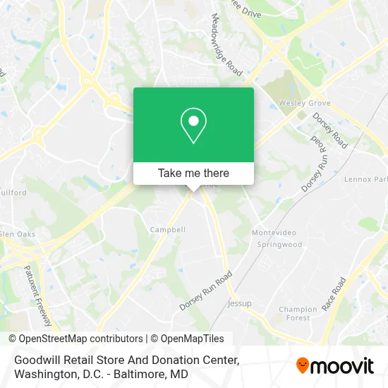 Goodwill Retail Store And Donation Center map