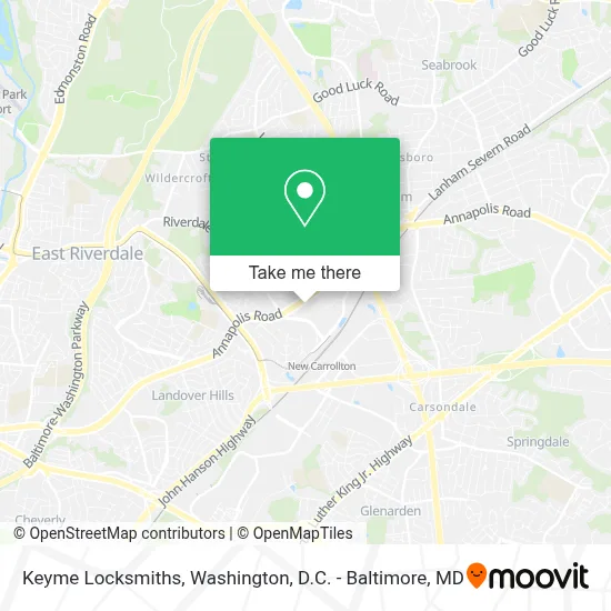 Keyme Locksmiths map