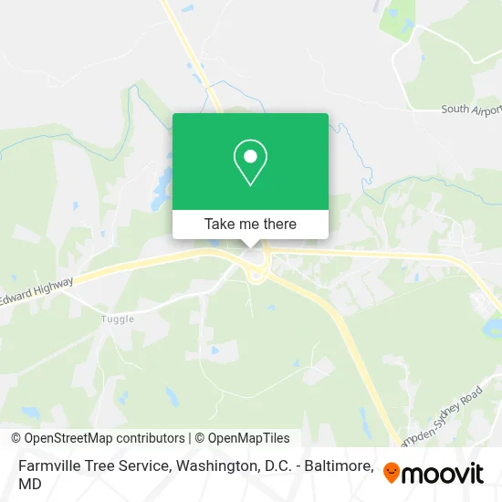 Farmville Tree Service map
