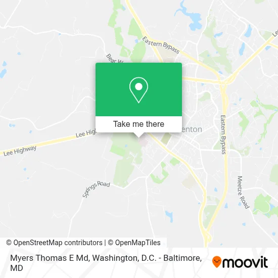 Myers Thomas E Md map