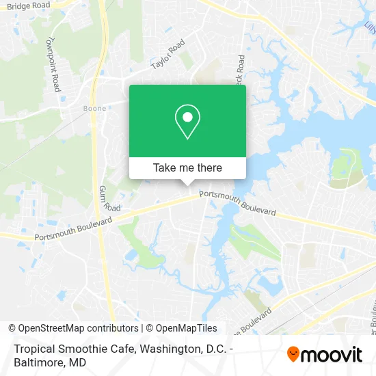 Tropical Smoothie Cafe map
