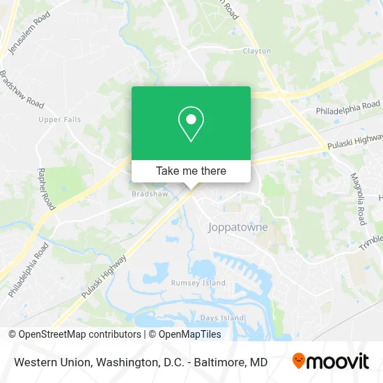 Western Union map