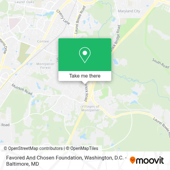 Favored And Chosen Foundation map