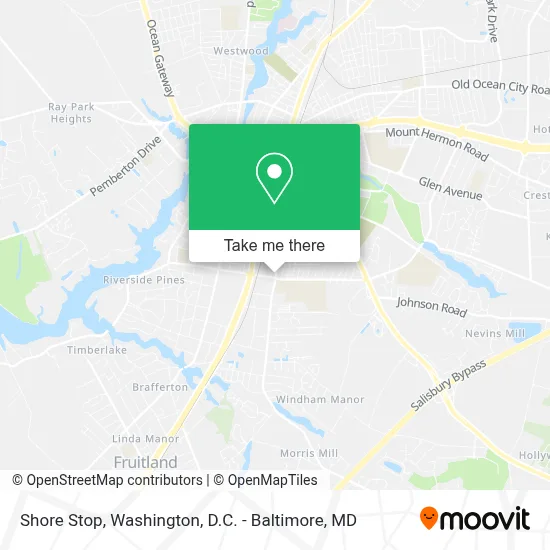 Shore Stop map
