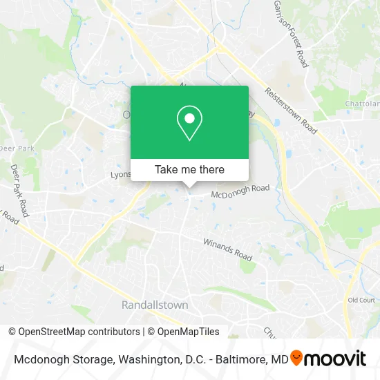 Mcdonogh Storage map