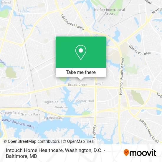 Intouch Home Healthcare map