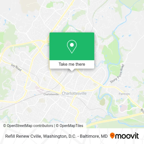 Refill Renew Cville map