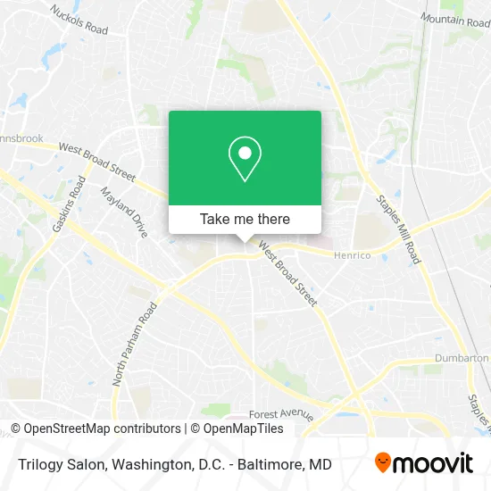 Trilogy Salon map