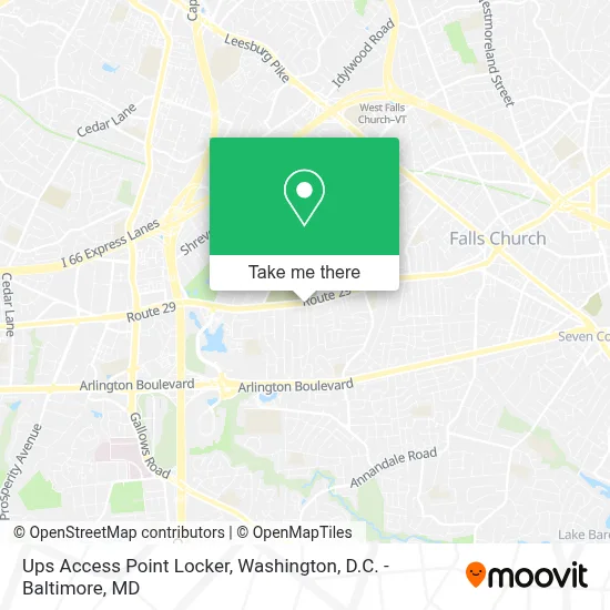 Ups Access Point Locker map