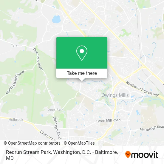 Redrun Stream Park map