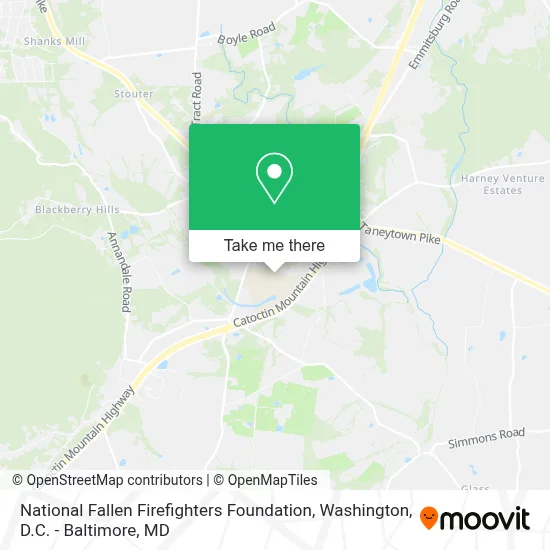 National Fallen Firefighters Foundation map