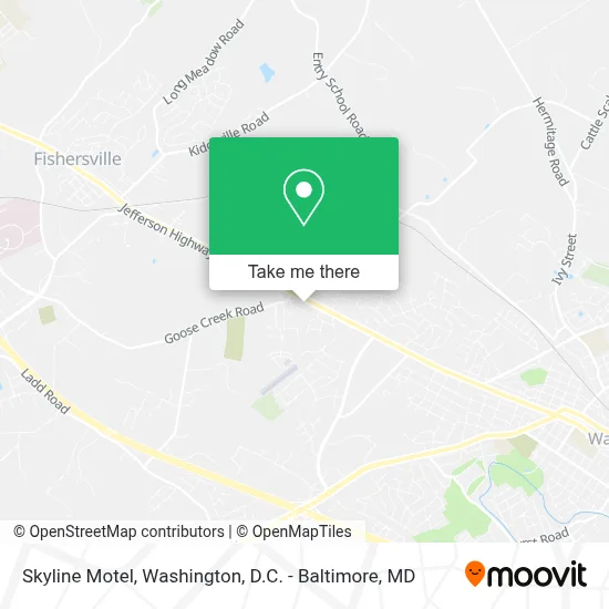 Skyline Motel map