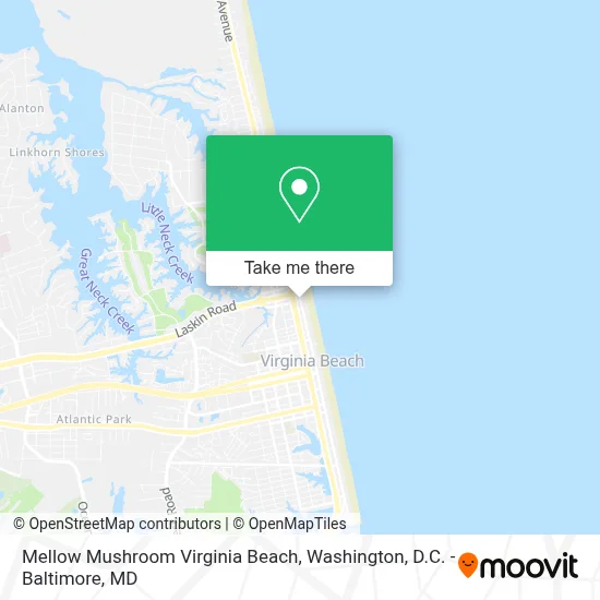 Mellow Mushroom Virginia Beach map