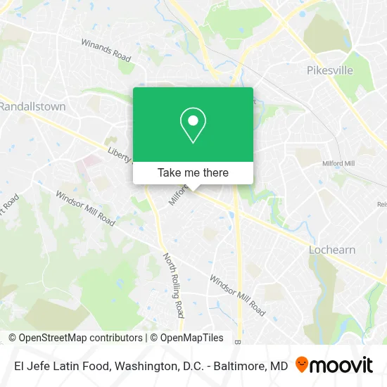El Jefe Latin Food map