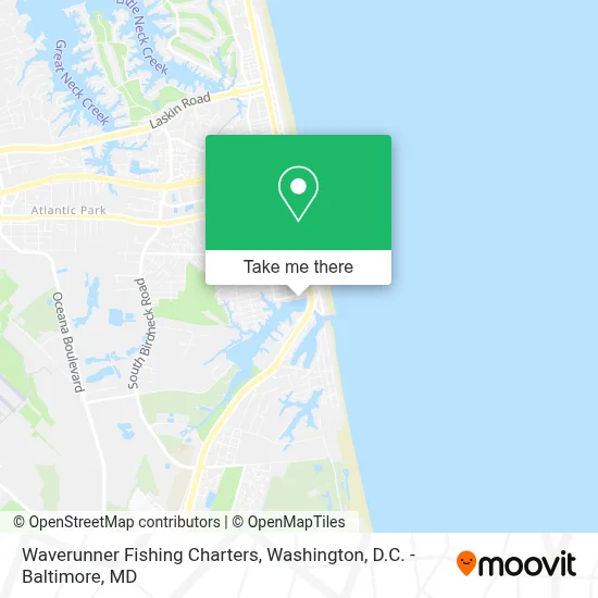 Waverunner Fishing Charters map