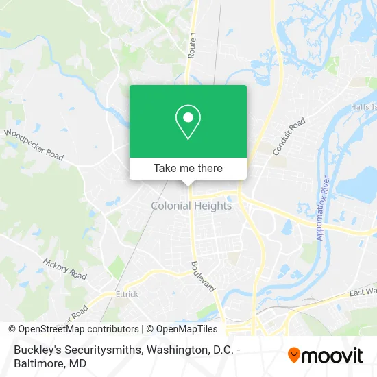 Buckley's Securitysmiths map