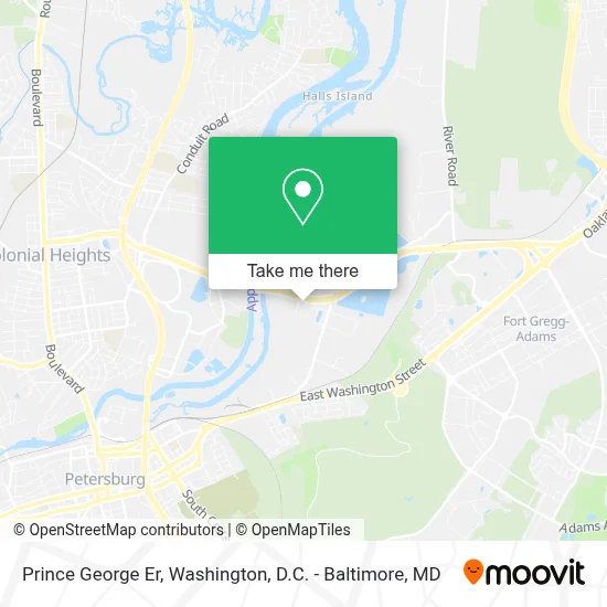 Prince George Er map