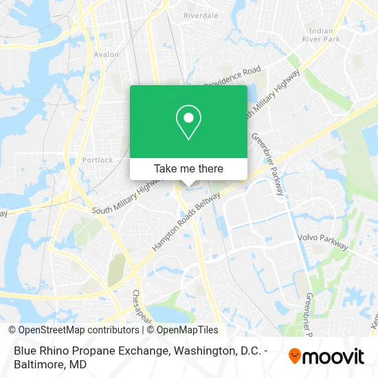 Blue Rhino Propane Exchange map