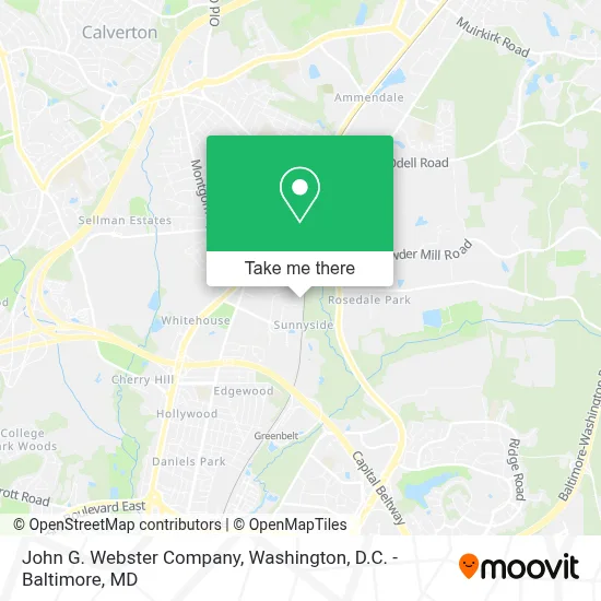 John G. Webster Company map