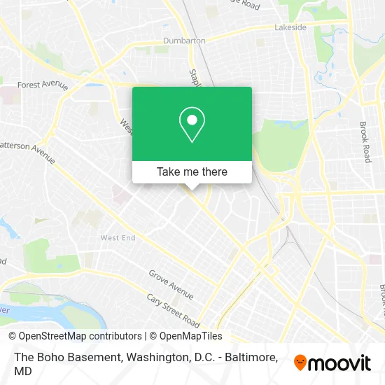 The Boho Basement map