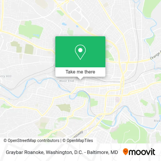 Graybar Roanoke map