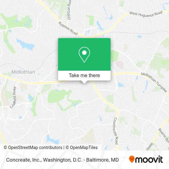 Concreate, Inc. map