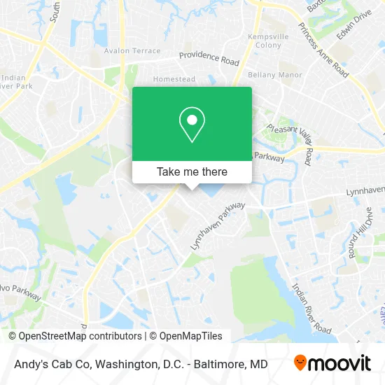 Andy's Cab Co map