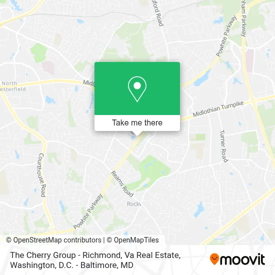 The Cherry Group - Richmond, Va Real Estate map