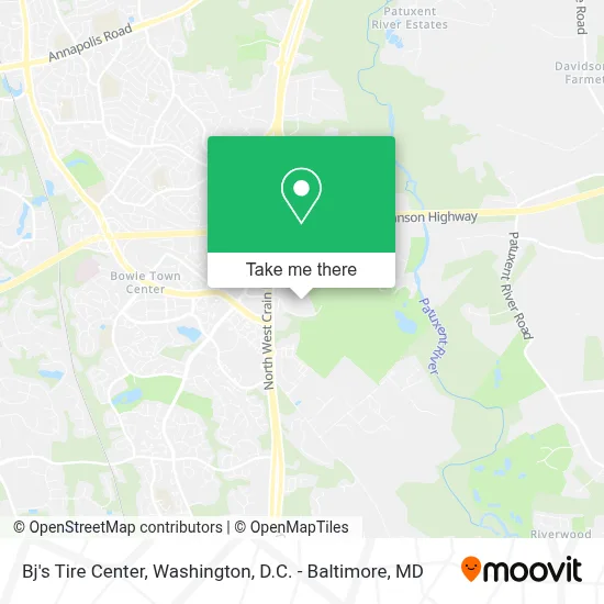 Bj's Tire Center map