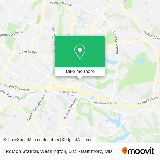 Reston Station map