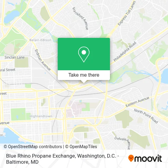 Blue Rhino Propane Exchange map