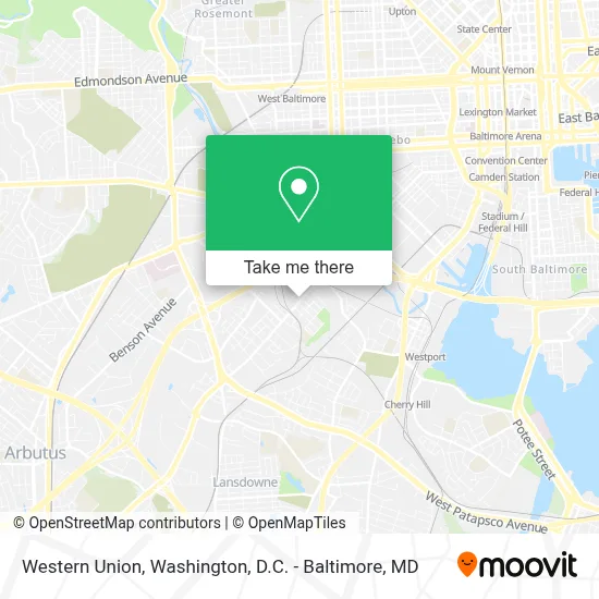 Western Union map