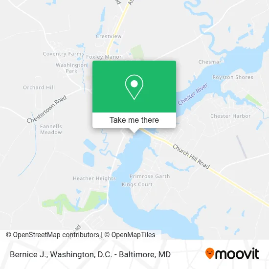 Bernice J. map