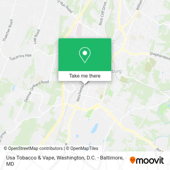 Usa Tobacco & Vape map