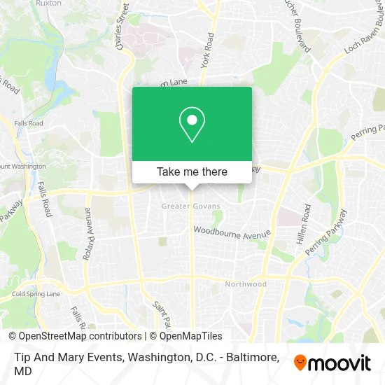 Tip And Mary Events map