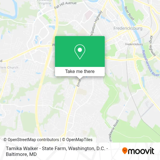 Tamika Walker - State Farm map