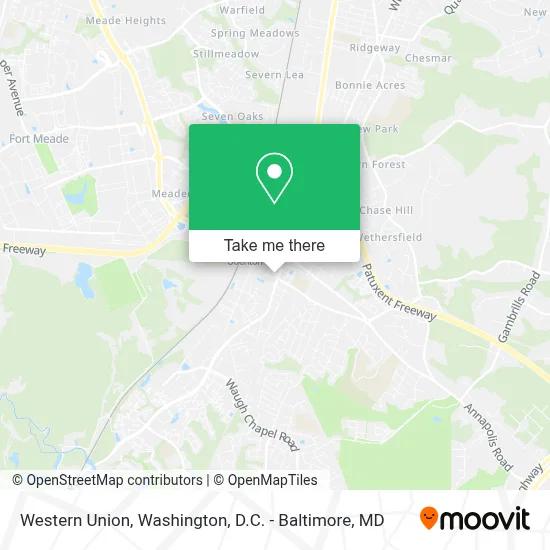 Western Union map