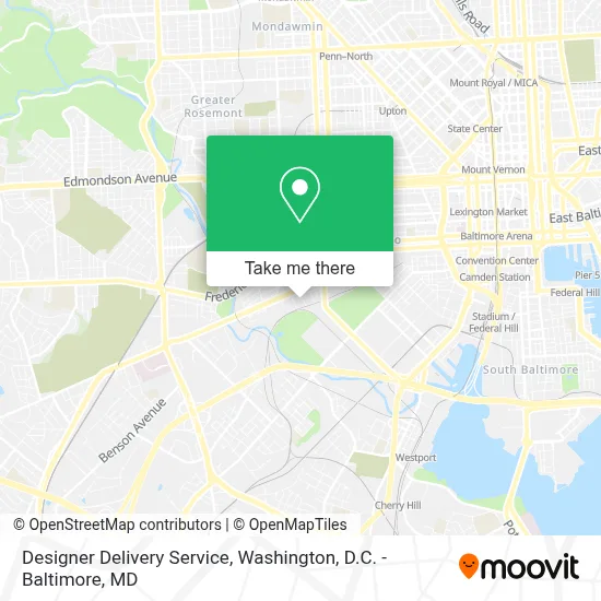 Designer Delivery Service map