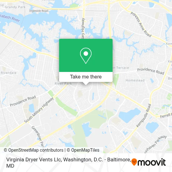 Virginia Dryer Vents Llc map