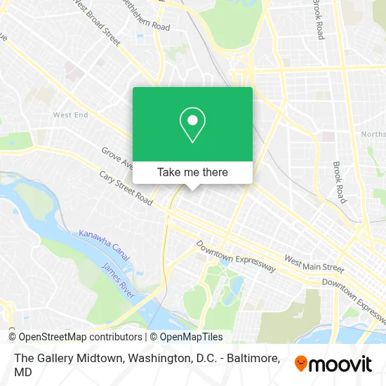 The Gallery Midtown map